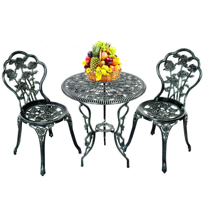 Green 3pcs Set Table Chair