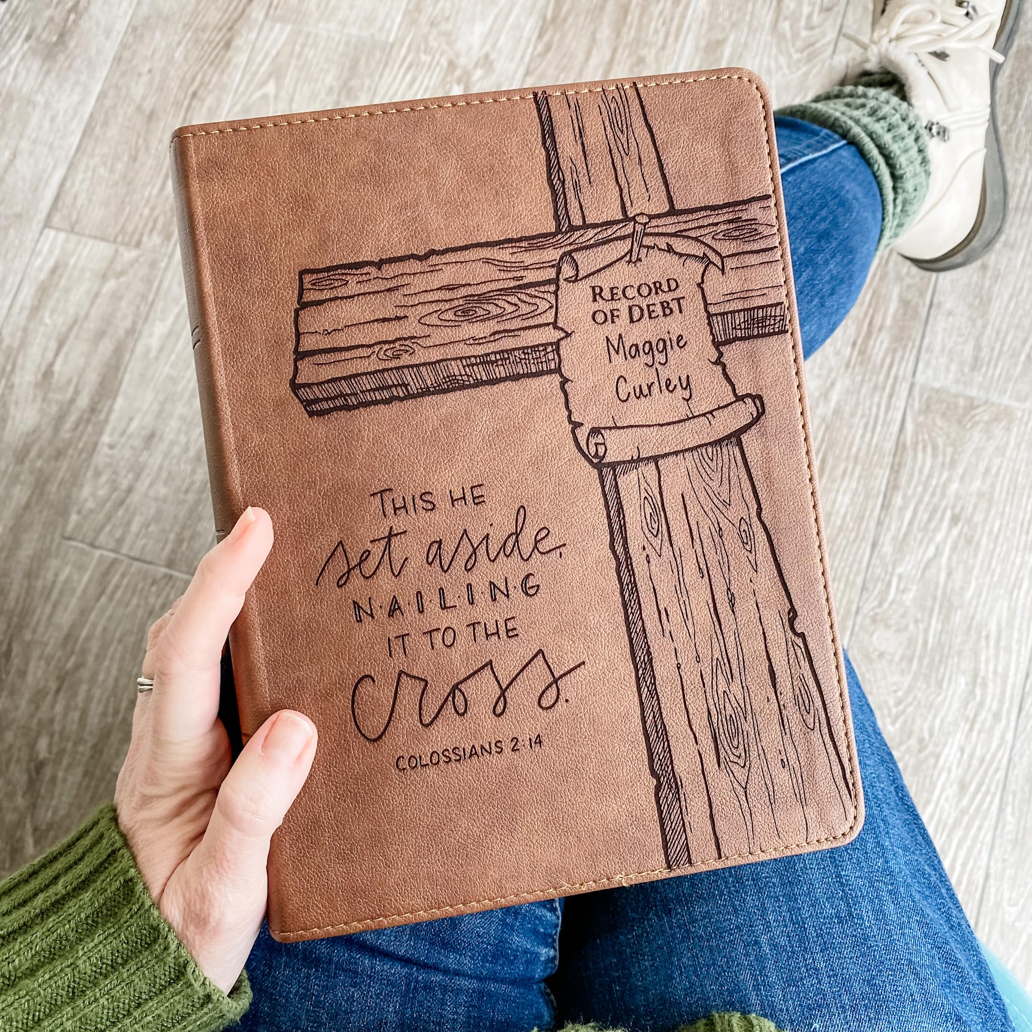 KJV Wide Margin Large Print Bible - Personalized Red Letter Edition for Gifting & Study