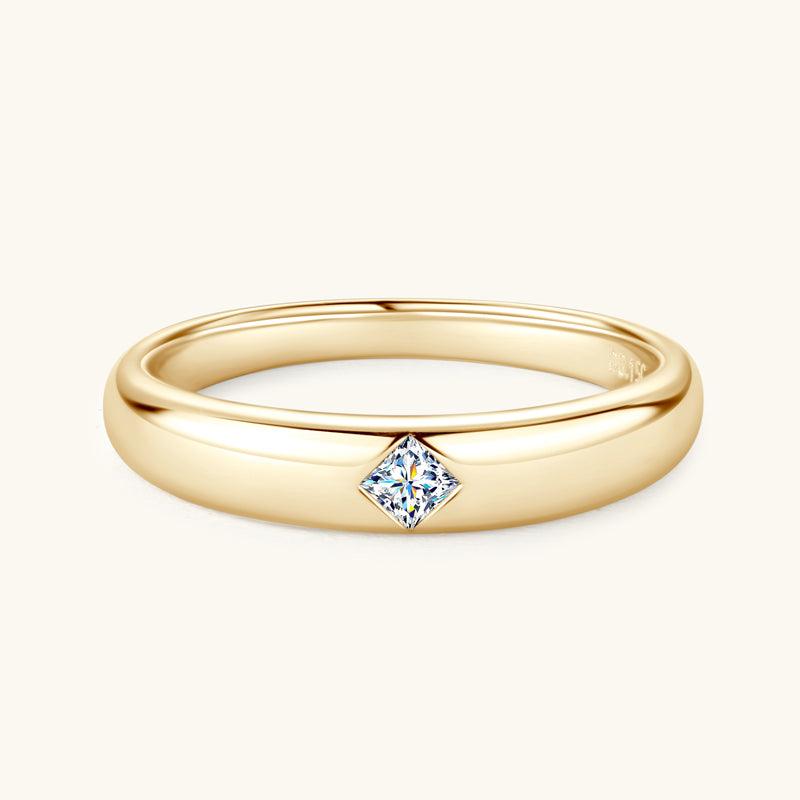 Princess Cut Premium Moissanite Wedding Ring - 14K White Gold Engagement Ring for Women | Sparkling Diamond Alternative for Bridal, Anniversary & Special Occasions