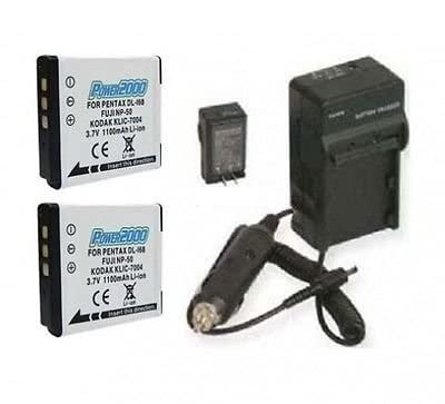 High-Quality 2-Pack Rechargeable Batteries & Charger for Kodak V1253, V1273, Zi10, PLAYSPORT ZX3 Cameras - Perfect for Travel Photography and Outdoor Adventures