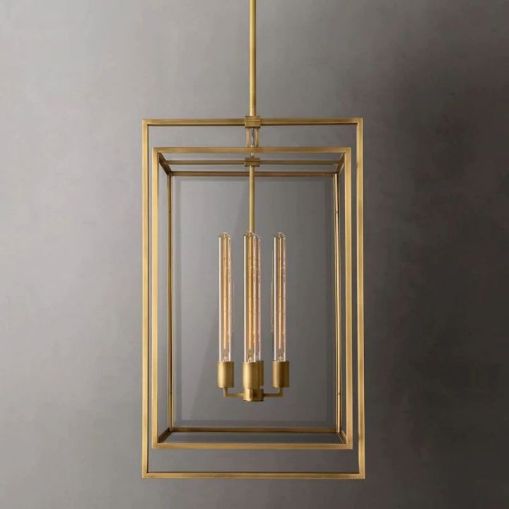 Modern Lykke Glass Pendant Lantern - Stylish Hanging Light Fixture for Living Room, Bedroom, or Dining Room Decor