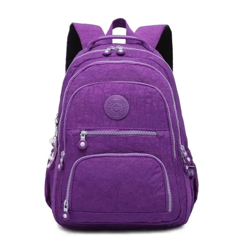 Stylish Nylon Backpack for Teens - Durable School Backpack with Multiple Pockets | Perfect for High School, College, Travel & Daily Use