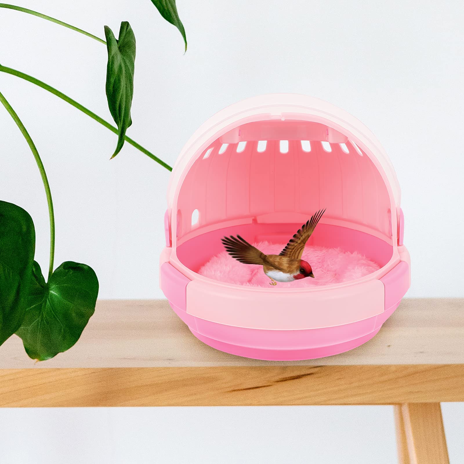 1 Set Cozy Velvet Bird Warm Nest - Travel & Backpacking Accessories for Parakeets, Hamsters & Small Pets - Perfect for Cage, Bed & On-the-Go Comfort