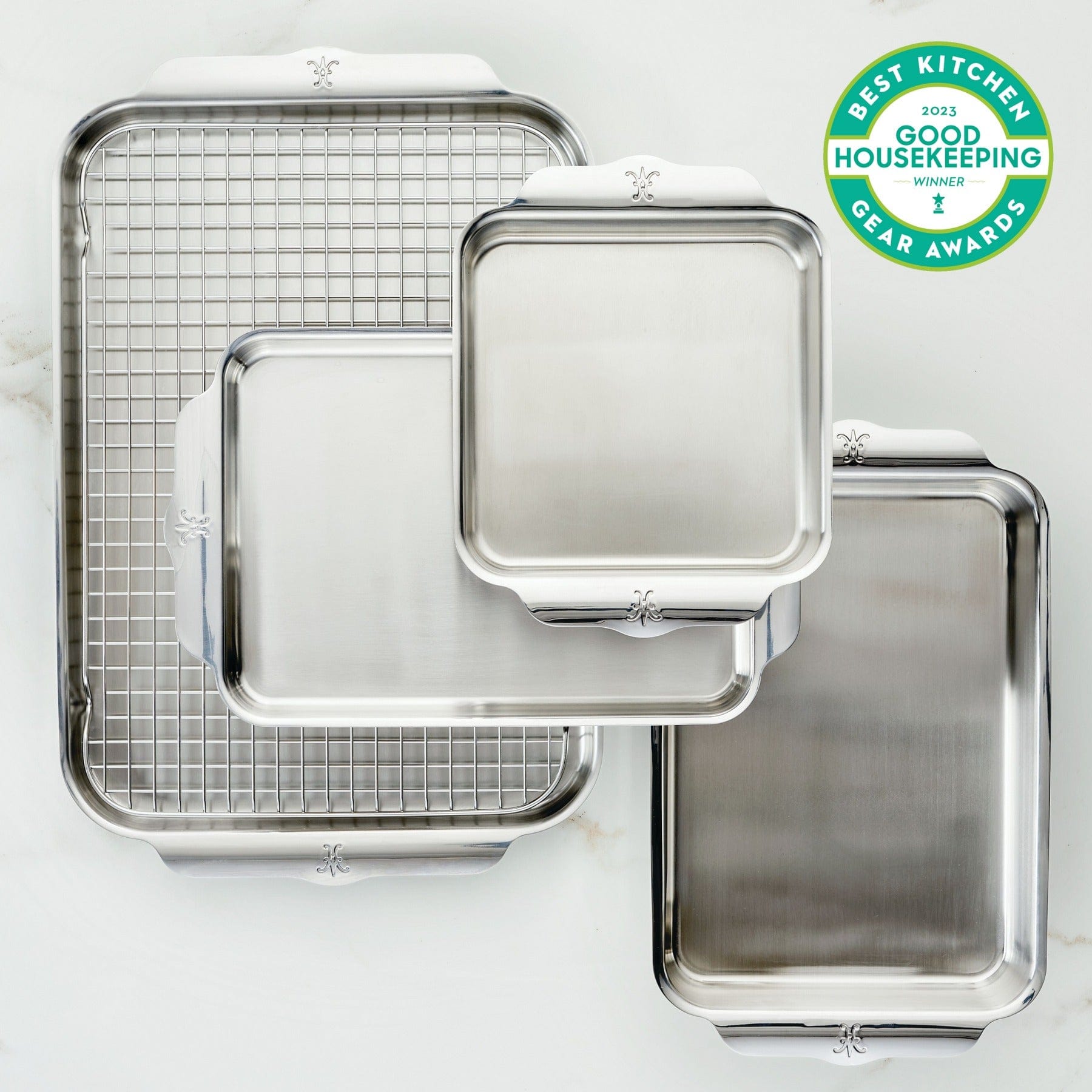 Hestan OvenBond Tri-Ply Stainless Steel Cookware Set - 5 Piece Nonstick Pots and Pans for Induction Stovetop - Perfect for Boiling, Frying & Sauteing in Modern Kitchens