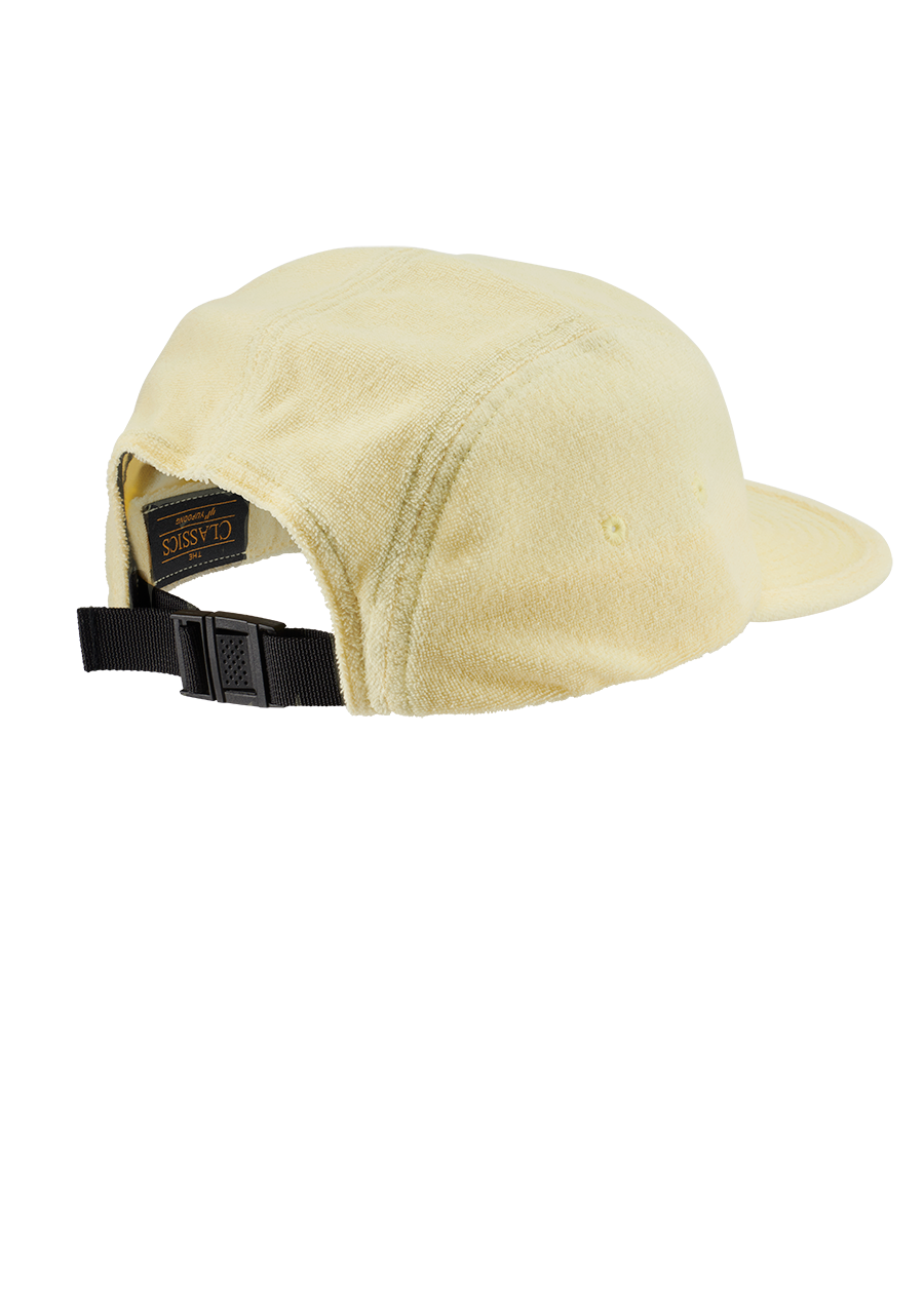 Mikey Terrycloth Strapback Hat - Pastel Yellow Bucket Hat for Men & Women | Summer Beach Outdoor Fashion Accessory