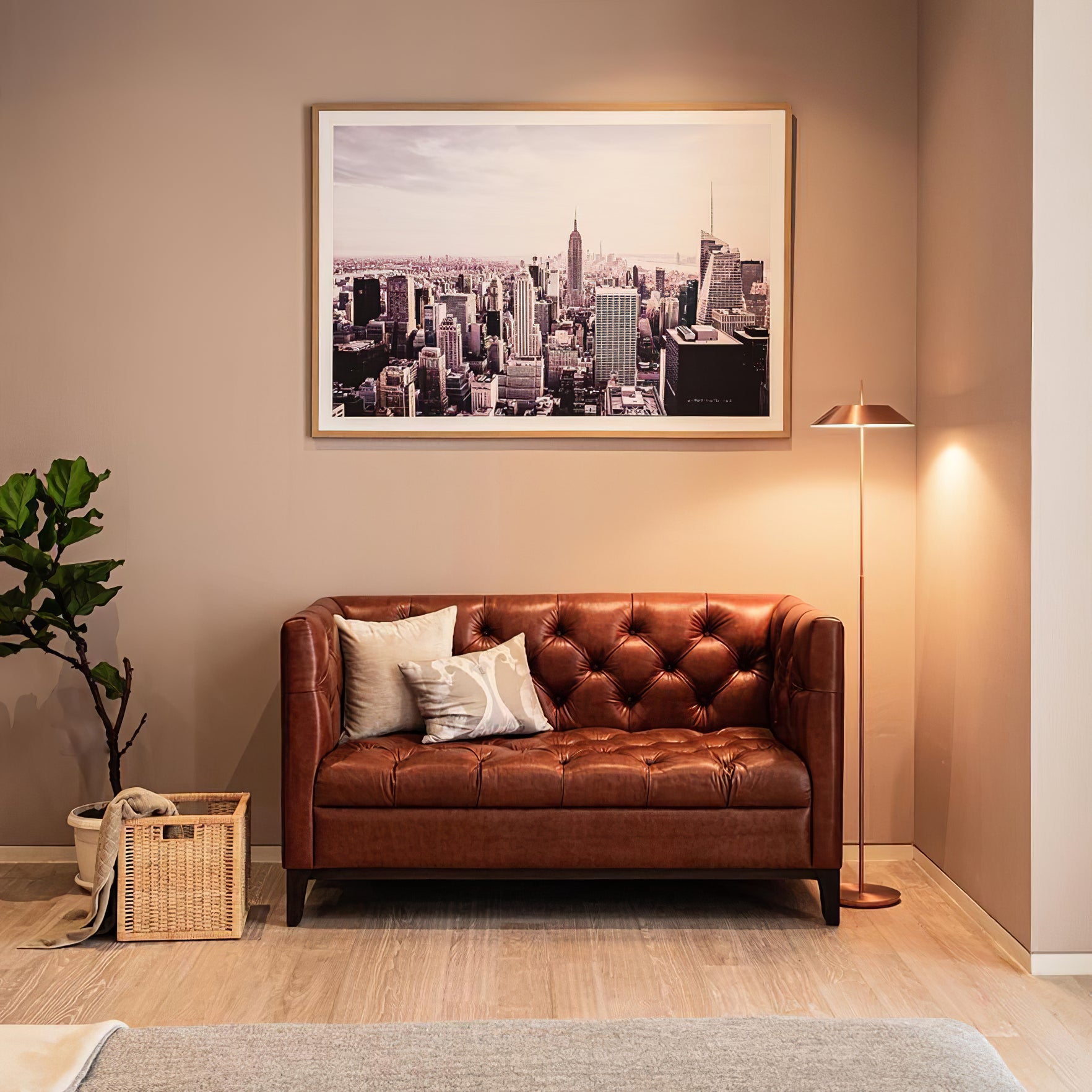 Modern LED Floor Lamp with Adjustable Brightness - Perfect for Living Room, Bedroom, and Office Reading Lighting