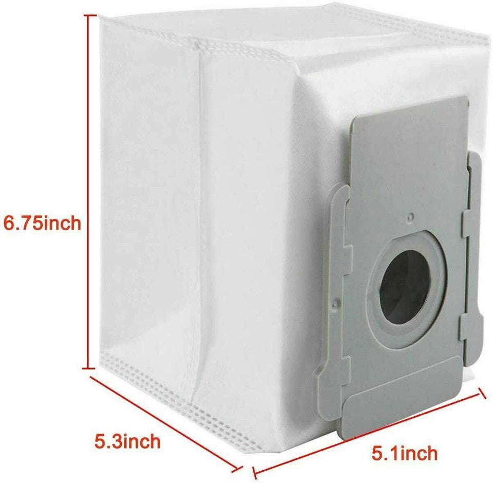 12 Pack Vacuum Bags for iRobot Roomba i3+/i7+/s9+/j7+ Robot Vacuums | Compatible Replacement Dust Bags | Perfect for Pet Hair, Allergies & Deep Cleaning
