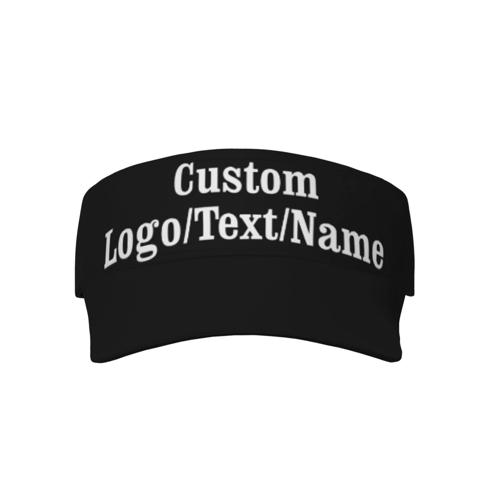 Custom Unisex Sport Sun Visor Hat with Personalized Logo/Text - Breathable UV Protection for Men & Women - Perfect for Running, Golf, Tennis & Outdoor Activities