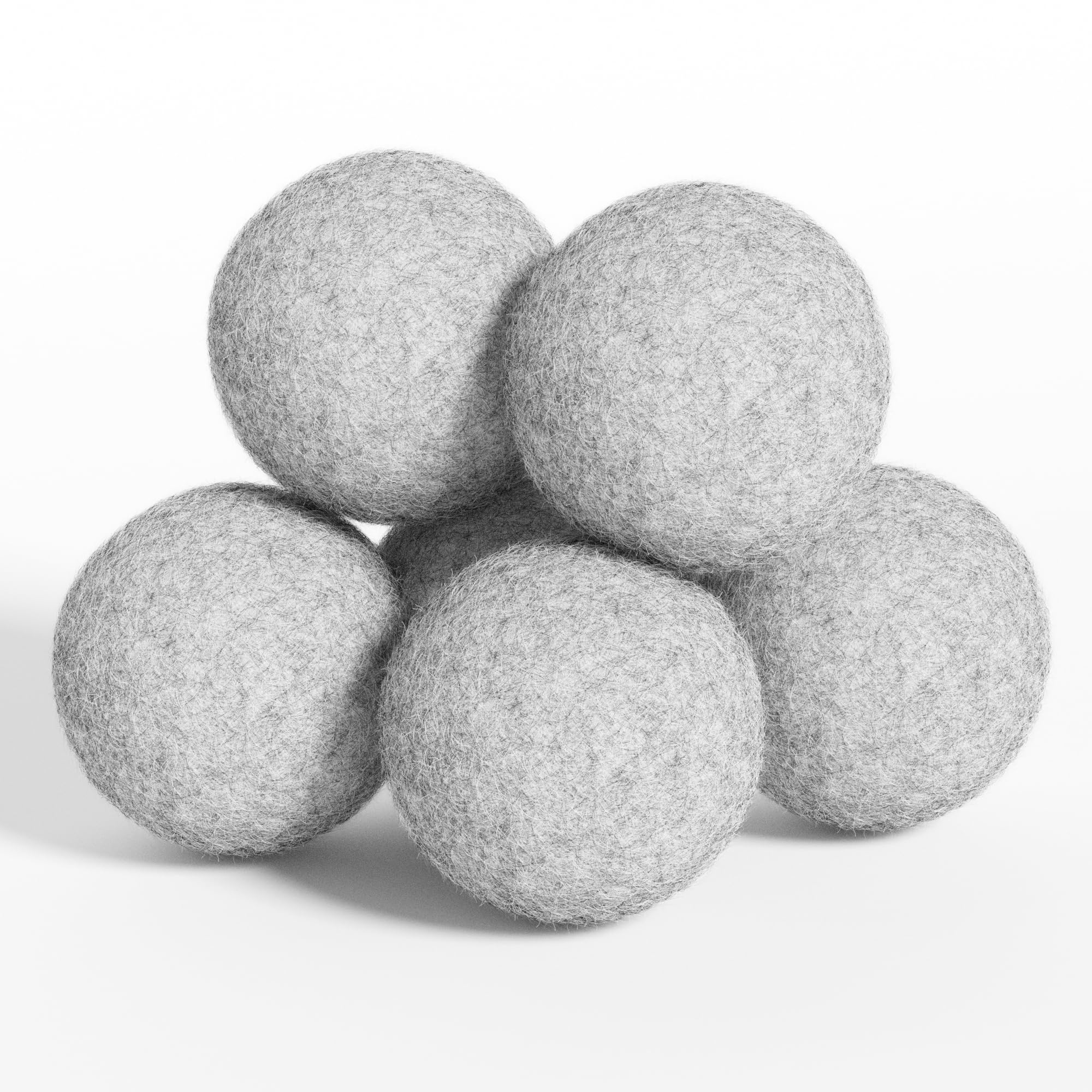 Organic Wool Dryer Balls XL Pack of 6 - Premium New Zealand Wool, Reusable Fabric Softener for 1000+ Loads | Hypoallergenic, Baby Safe & Energy Saving | Perfect for Laundry, Baby Clothes & Eco-Friendly Homes