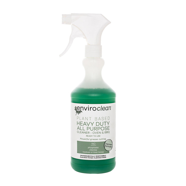 ENVIROCLEAN Plant-Based Oven & BBQ Heavy Duty Cleaner 750ml - Eco-Friendly Degreaser for Stovetops, Grills, Racks & Kitchen Appliances | Safe for Food Surfaces & Stainless Steel