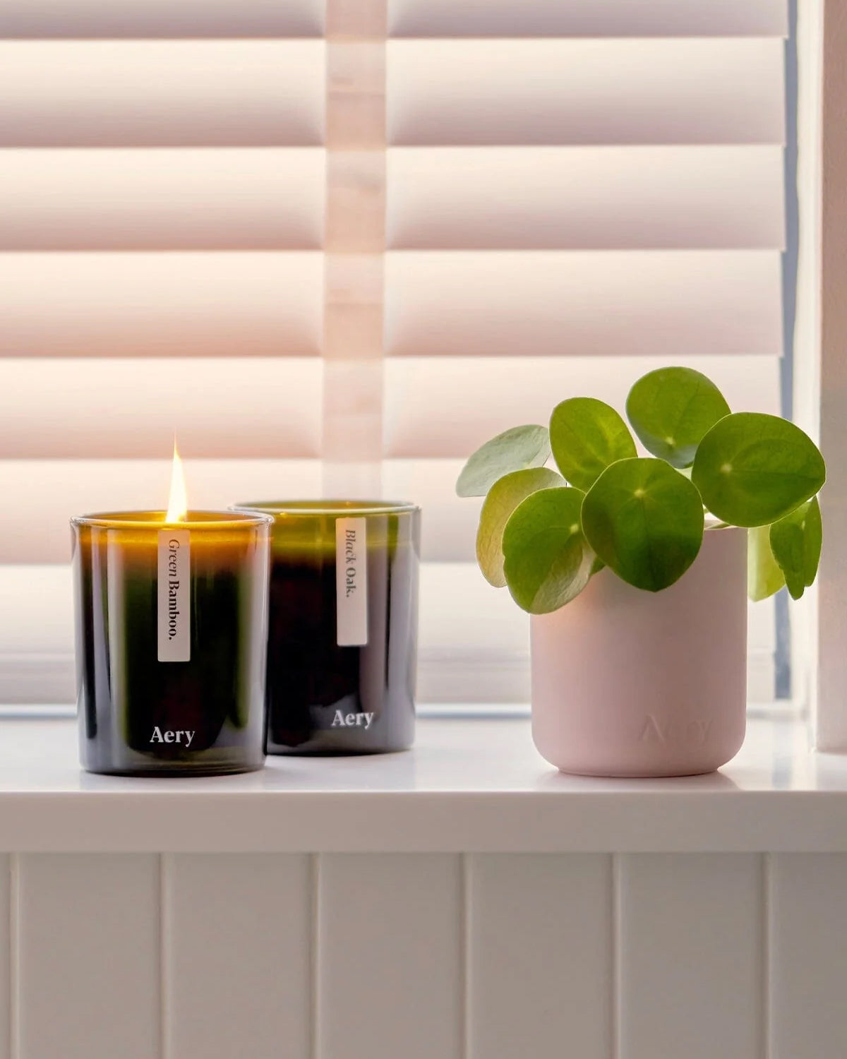 Aery Botanical 200g Scented Candle - Green Bamboo Fragrance | Natural Soy Wax for Home, Office & Spa Relaxation