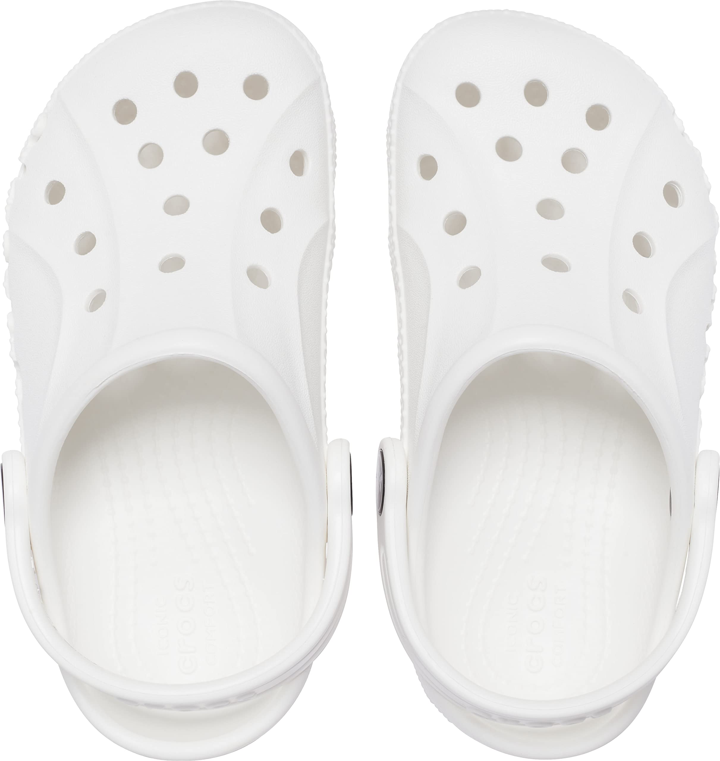 Crocs Kids Baya Clog - White Unisex Toddler Shoes Size 6 US | Water-Resistant & Comfortable for Playtime, Beach & Everyday Wear