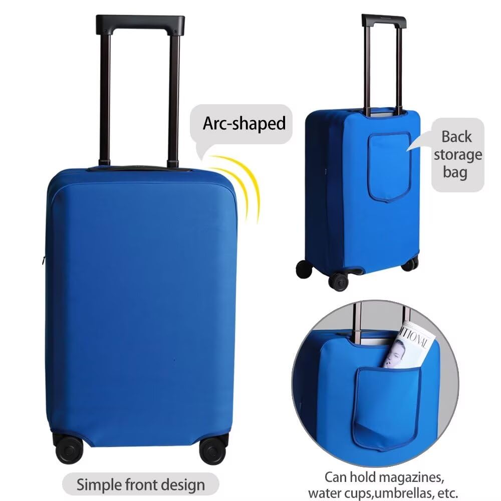 Durable 20 Inch Suitcase Cover with Large Pocket - Luggage Protector for Stress-Free Travel | Fits 19-20 Inch Bags | Perfect for Airplane, Business Trips & Vacation Packing