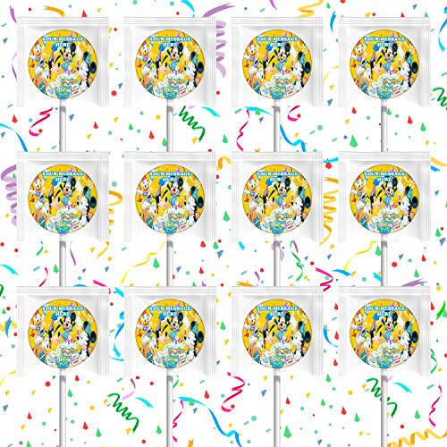 Mickey Mouse Party Supplies - 12 Pack Lollipops for Birthday Decorations & Favors - Perfect for Disney Themed Parties, Baby Showers & Kids Events