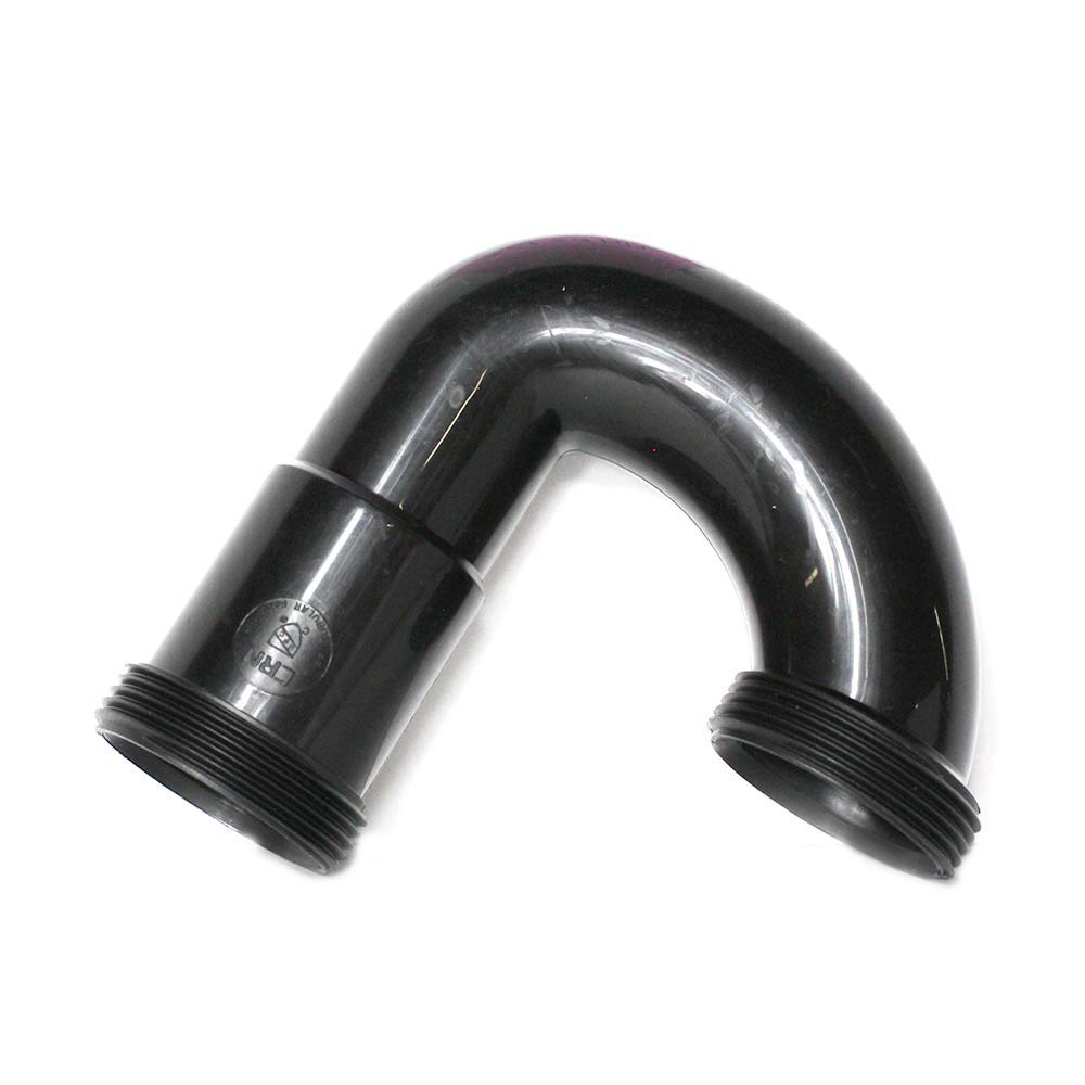 1-1/2 Inch ABS P-Trap with Nuts & Washers - Heavy Duty Plumbing Fitting for Kitchen Sink, Bathroom Drain & Laundry Tub Installation