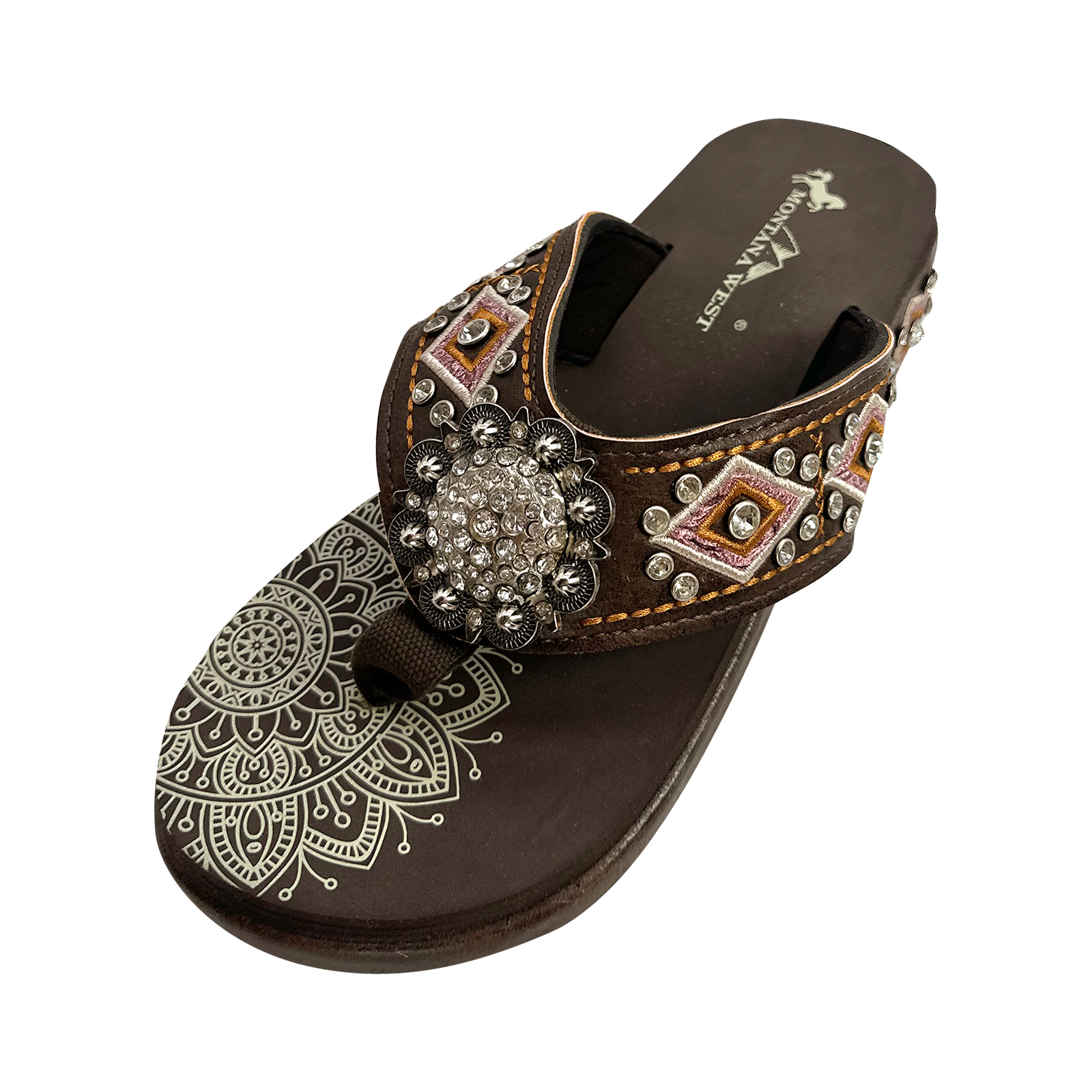 Women's Comfortable Embroidered Wedge Flip Flops - Stylish Summer Sandals for Beach, Pool & Casual Outings