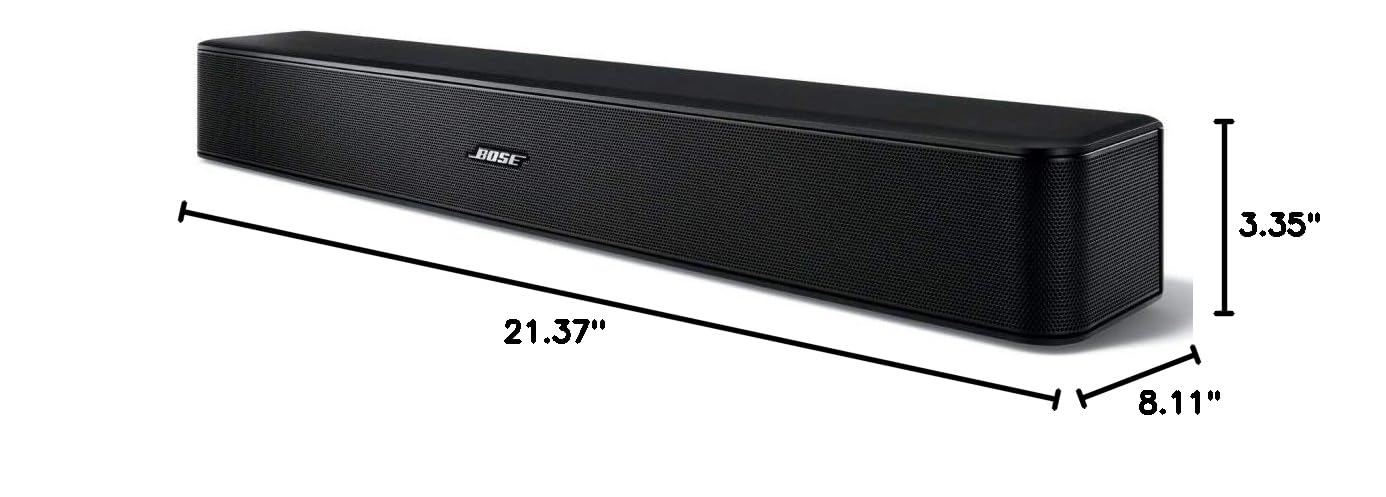 BOSE Solo 5 TV Soundbar - Premium Bluetooth Sound System with Slim Design for Home Theater - Enhanced Audio for Movies, Music & Gaming (Renewed, Black)
