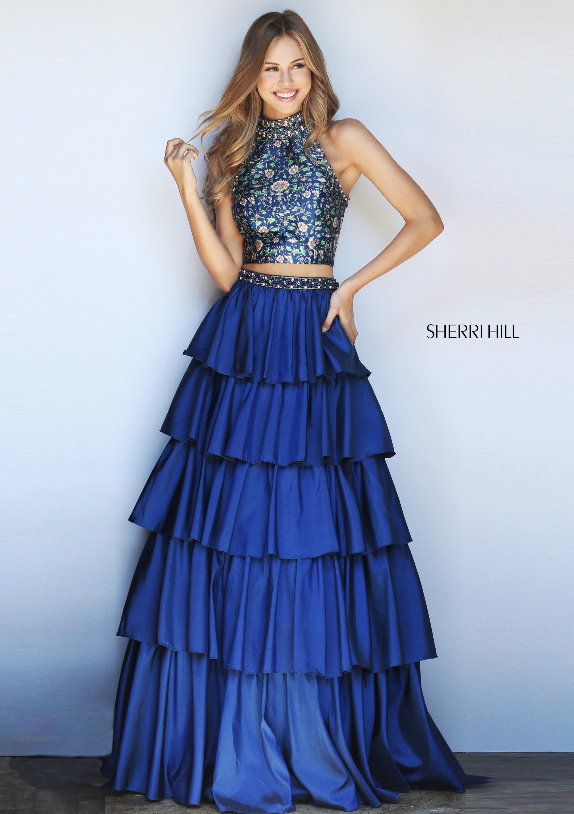 navy print