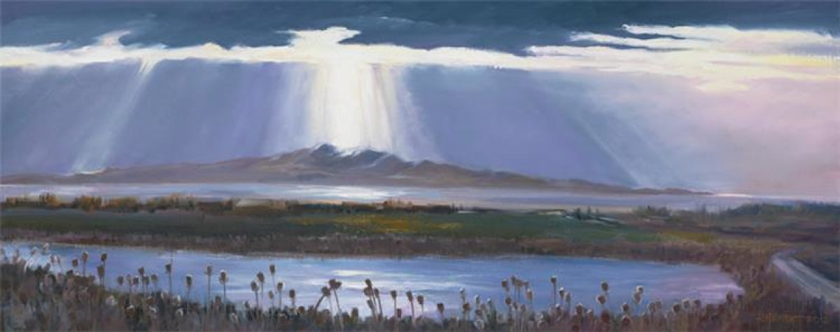 Antelope Island by Ruth Hewlett - Stunning Landscape Art Print for Home & Office Decor | Perfect for Living Rooms, Bedrooms, and Gifts