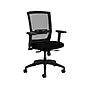 Allsteel® Quip Ergonomic Mesh Back Swivel Task Chair - 300 lb Weight Capacity, Black Seat & Carbon Back with Black Base - Perfect for Office, Home & Gaming Setup
