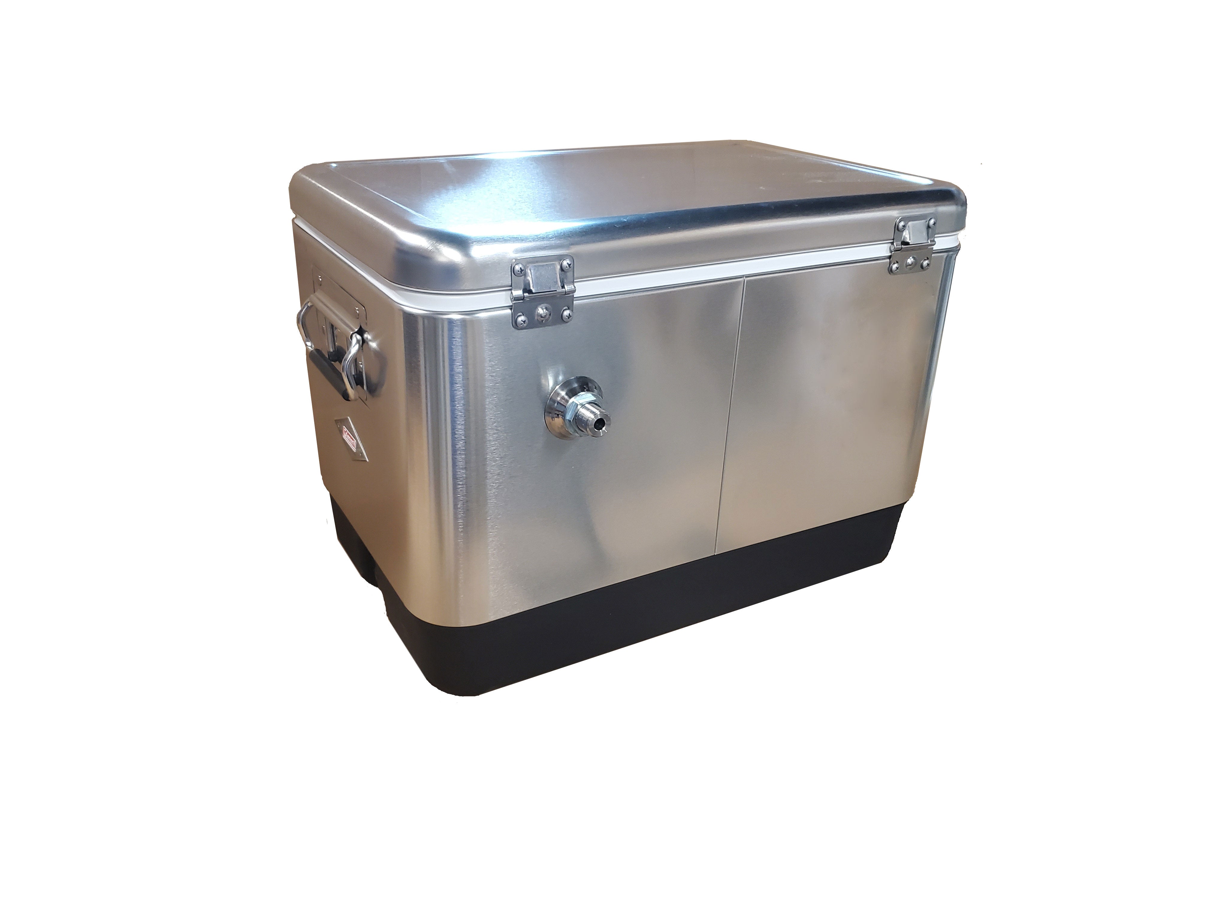 50' Stainless Steel Jockey Box with SS304 Single Faucet - Perfect for Beer Dispensing at Parties, Events, and Outdoor Gatherings