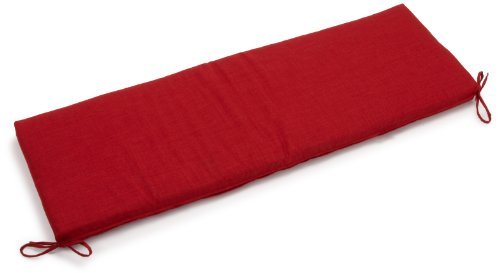 Blazing Needles Outdoor Bench Cushion - 3-Seater 19x60x3.5 Inch Spun Polyester - Paprika (2 Pack) - Weather-Resistant Patio Furniture Cushions for Deck, Poolside & Garden Seating