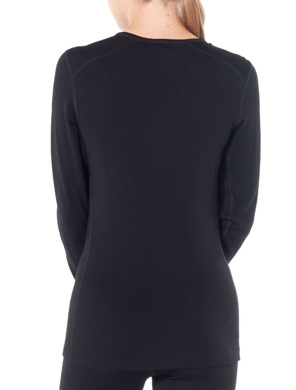 Icebreaker 260 Tech LS Crew Women's Long Sleeve Merino Wool Base Layer - Perfect for Hiking, Skiing & Outdoor Adventures