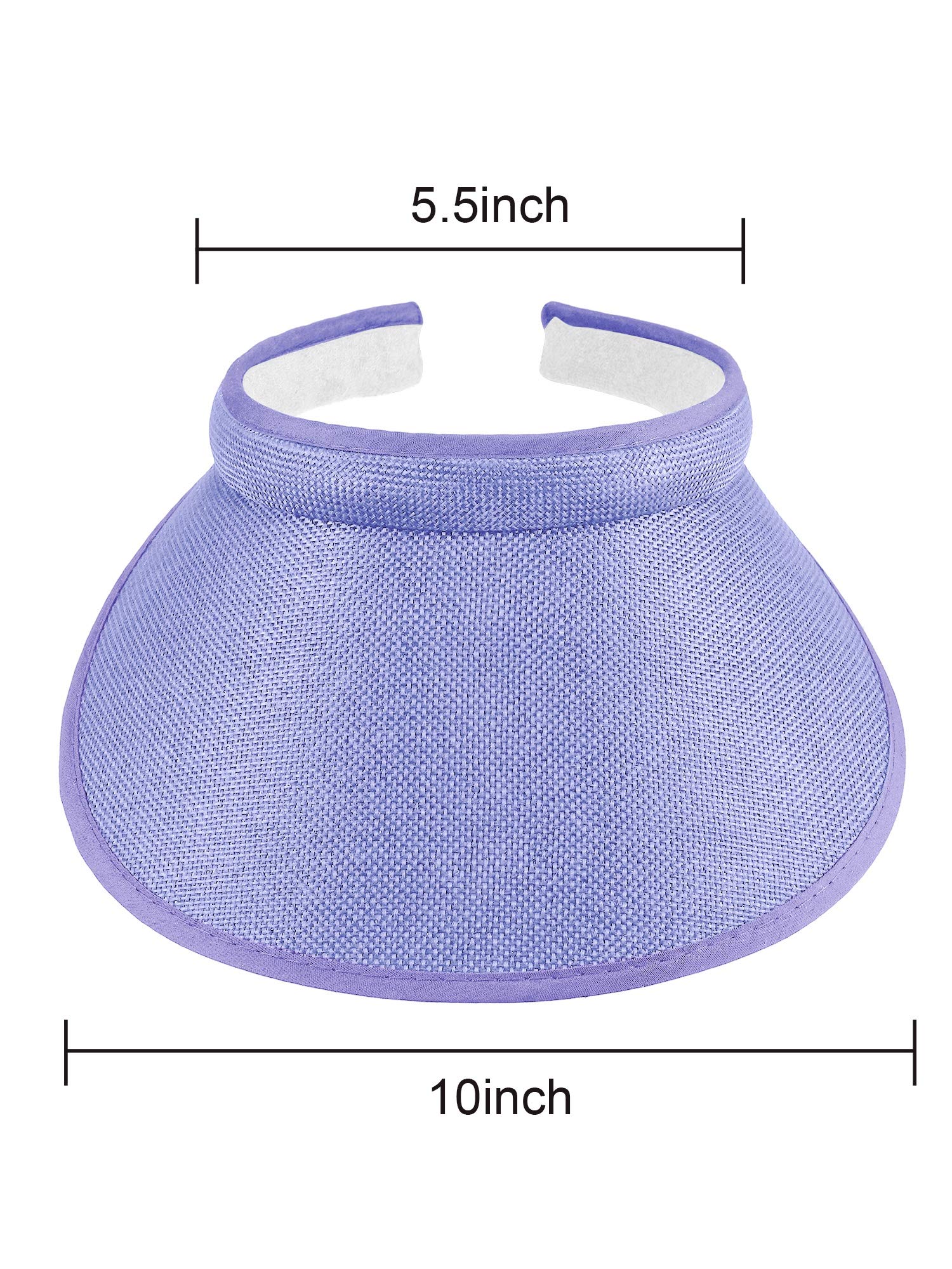 Syhood 3-Piece Wide Brim Sun Visor Hat Set - Adjustable Clip-On Summer Beach Hat & Golf Visor for Women - Perfect for Outdoor Activities, Vacations, and UV Protection