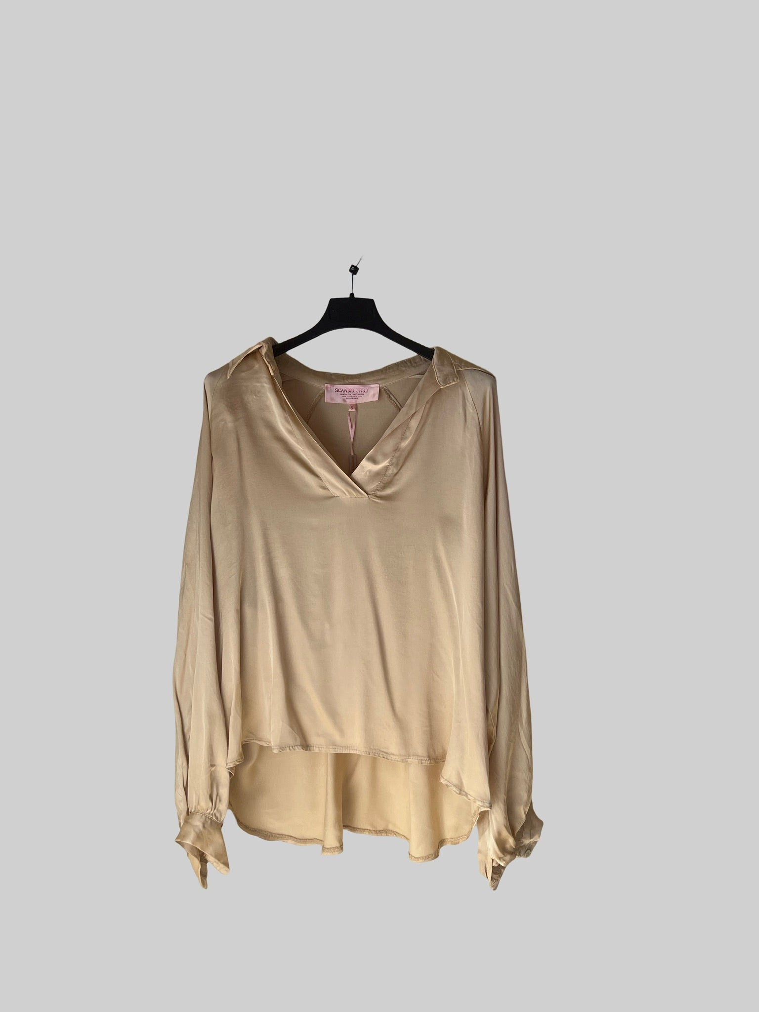 Ibiza Solid Blouse in Caramel - Women's Casual Short Sleeve T-Shirt for Summer Outfits, Beachwear & Vacation Essentials