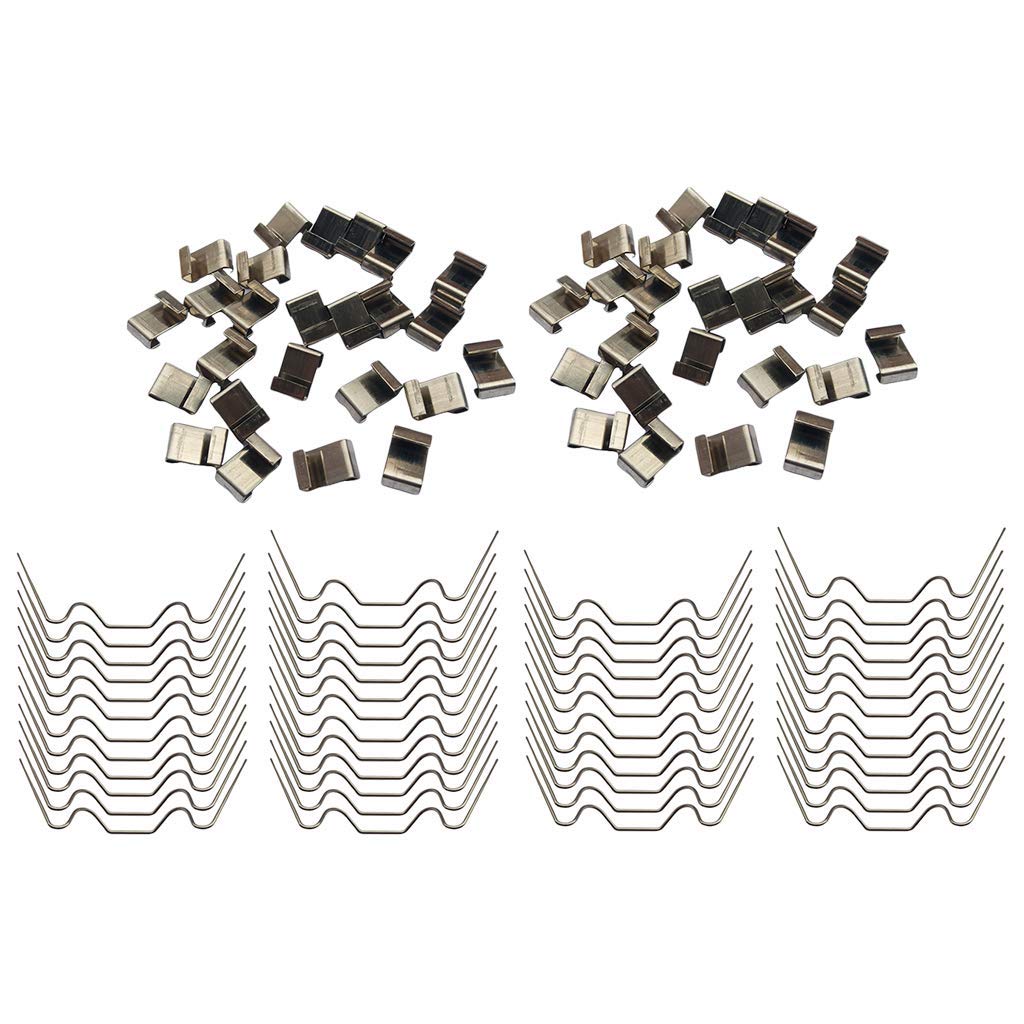 Stainless Steel Glazing Clips - 100pcs for Greenhouse Glass Panes - Secure Fixing for Greenhouses & Windows