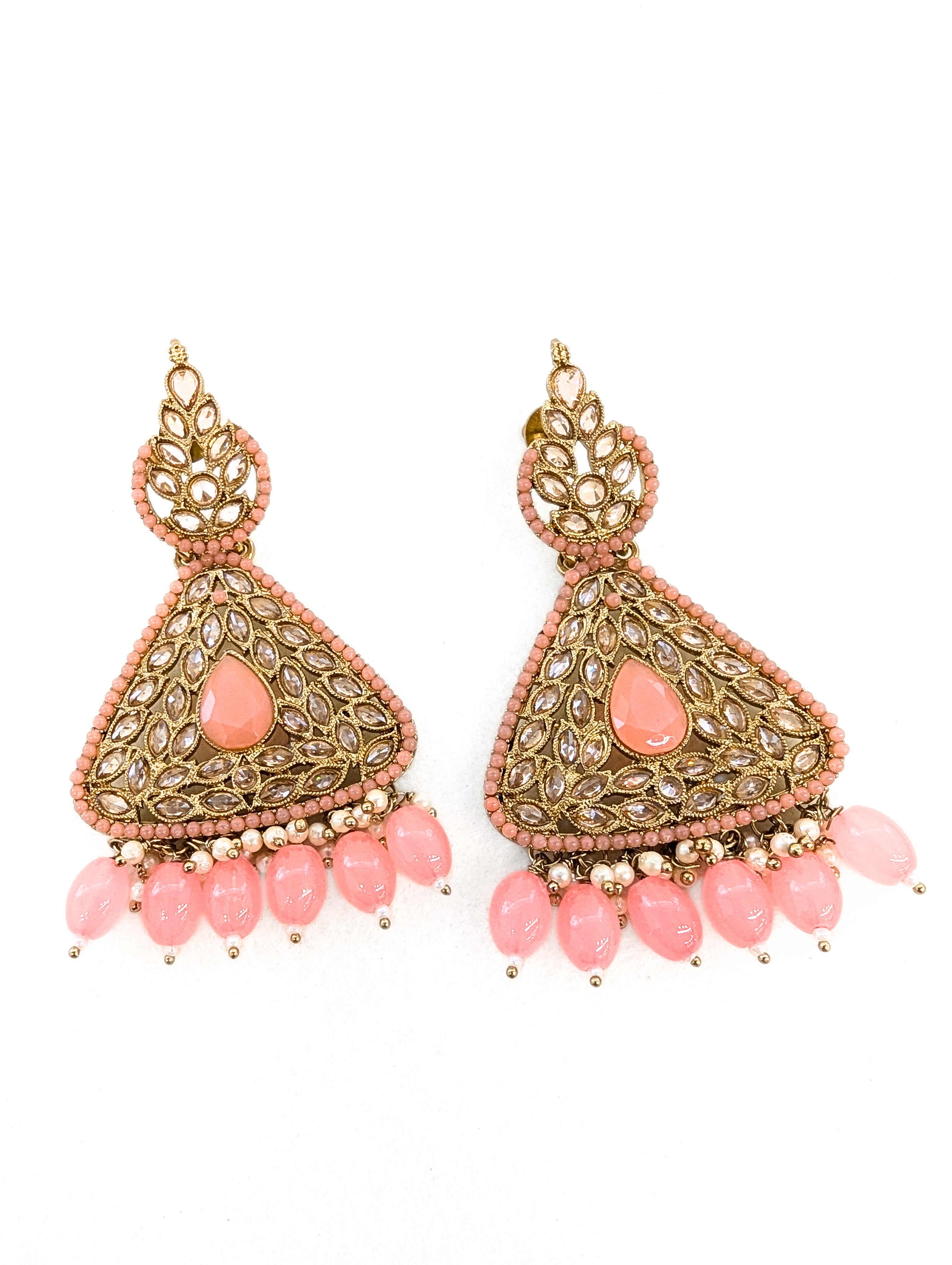 Stylish Dia Polki Earrings for Women - Elegant Indian Jewelry for Weddings, Parties & Special Occasions