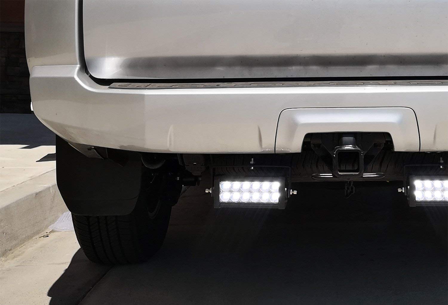 iJDMTOY Rear Bumper Mount LED Reverse Light Bars - 36W High Power LED Work Lights for 2014-2022 Toyota 4Runner - Includes (2) LED Light Bars, Mounting Brackets & Wiring Kit - Perfect for Off-Roading, Camping & Nighttime Backing Safety