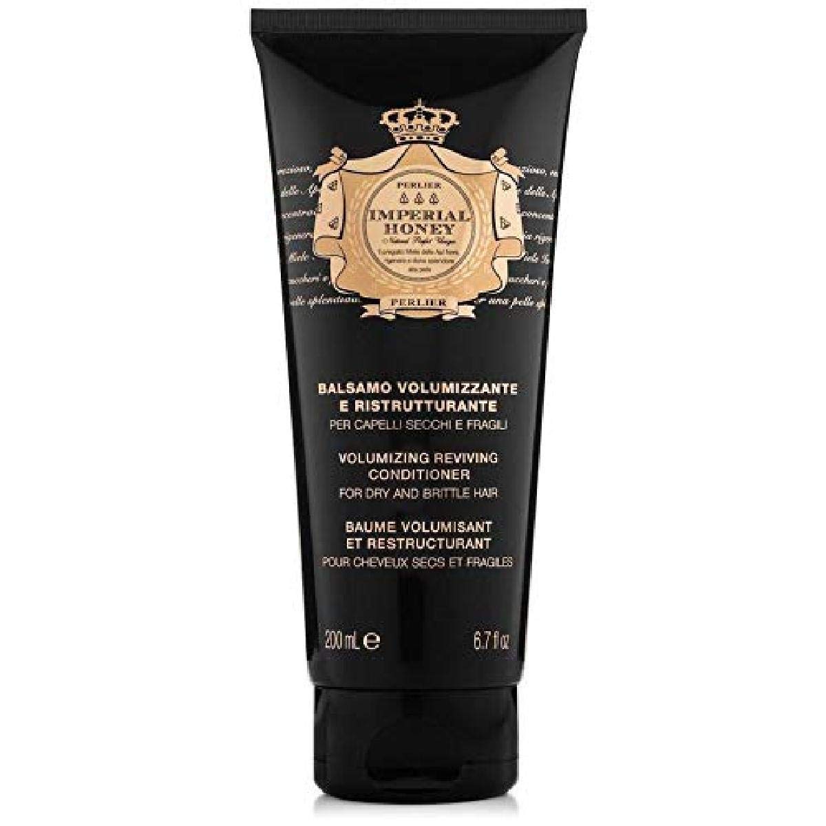 Perlier Imperial Honey Hair Conditioner - 6.7 Oz for Dry & Damaged Hair - Deep Nourishing Treatment with Honey Extract - Perfect for Daily Use & Salon-Quality Results