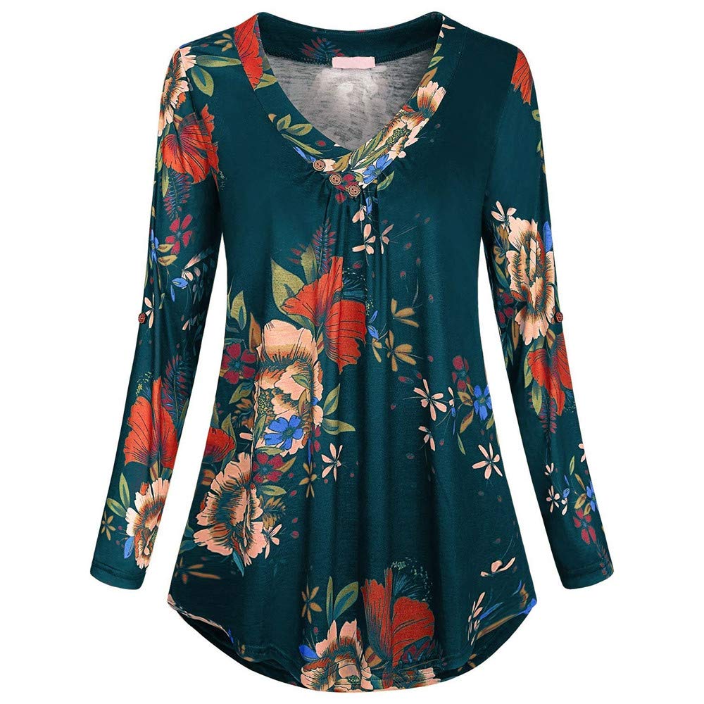 2022 Women's Business Casual Tops - Summer Short Sleeve Ruffle Blouse with Puff Sleeves | Loose Fit Shirts & Blouses for Office, Work & Casual Outings