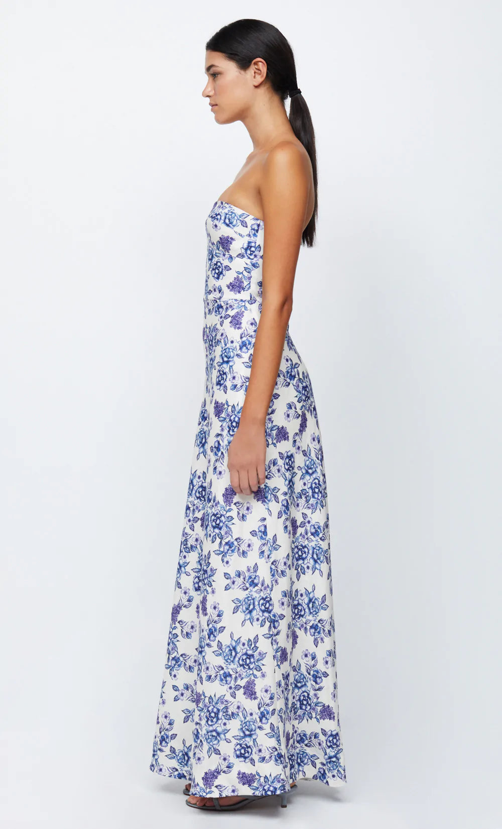 AUDETTE Strapless Maxi Dress for Women - Elegant Long Formal Gown for Prom, Evening Party & Special Occasions