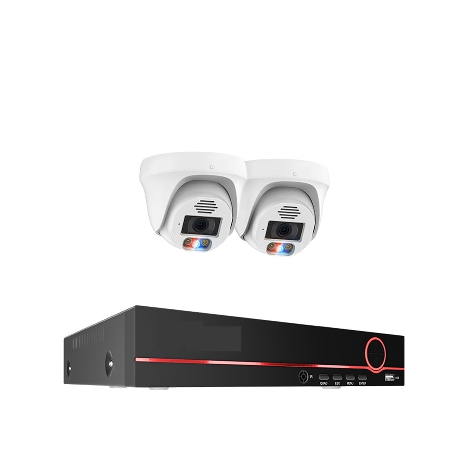 8CH 4K 5MP H.265 POE Security Camera System with 8MP Face Detection - Indoor Dome Surveillance Kit with Two-Way Audio & Color Night Vision | Ideal for Home, Office & Business Security Monitoring