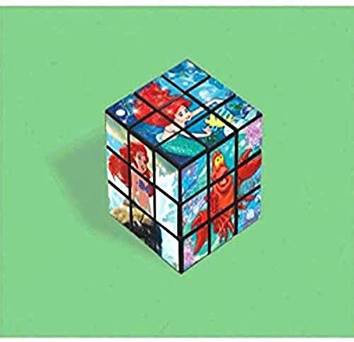 Disney© Ariel Puzzle Cube - 3D Brain Teaser Game for Kids & Adults | Perfect Party Favor, Birthday Gift & Classroom Activity | 1 Piece | Great for Disney Fans, Puzzle Lovers & Educational Play