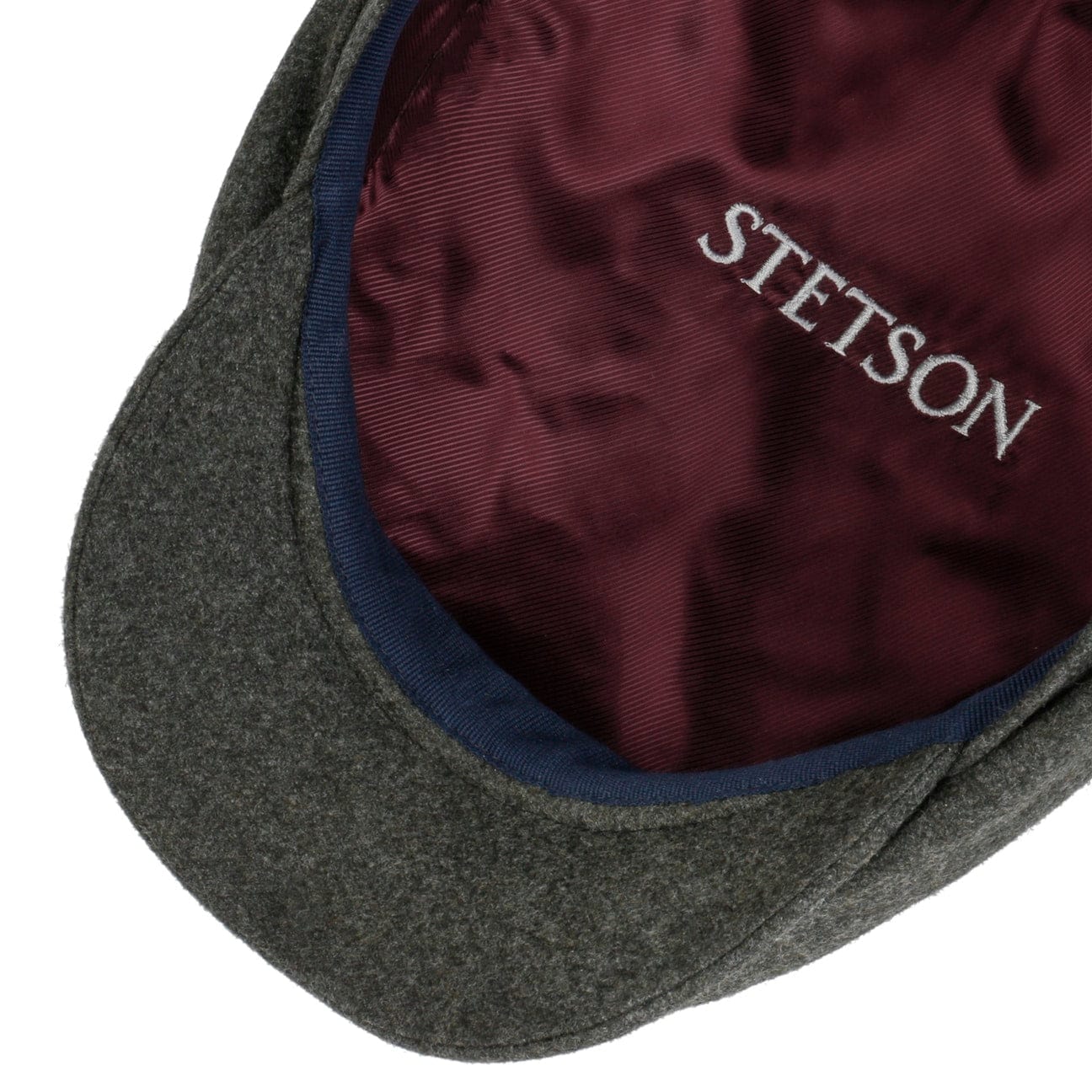 Stetson Oldbury Driver Flat Cap for Men - Classic Wool Peaked Hat for Driving, Golf & Outdoor Activities