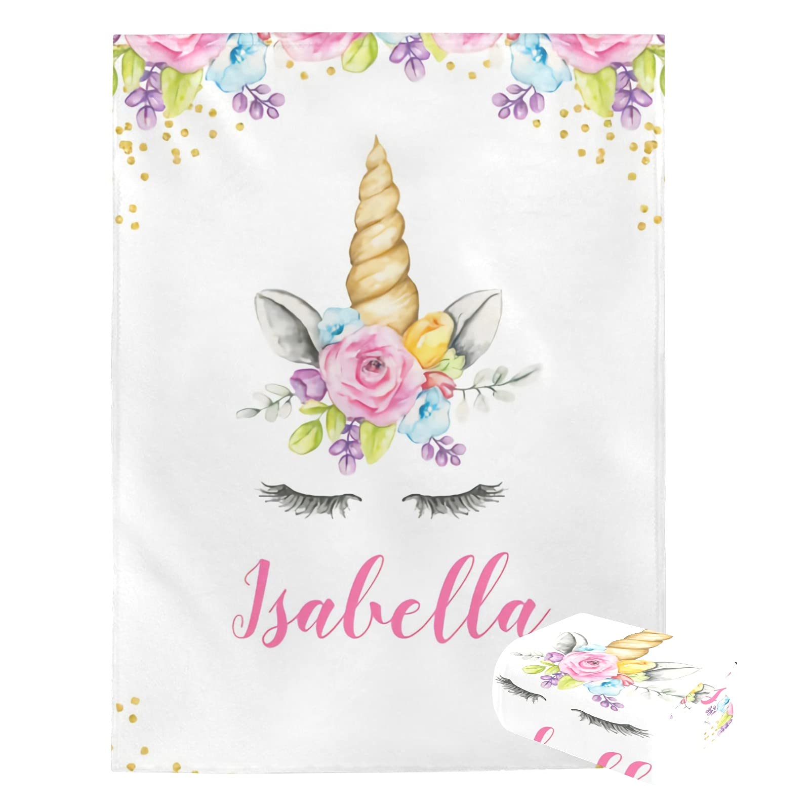 Personalized Baby Blanket with Name - Custom Embroidered Soft Blankets for Newborns | Perfect Baby Shower Gift for Boys & Girls | Nursery Decor & Neutral Baby Essentials | Ideal for Cuddling, Swaddling & Photo Props