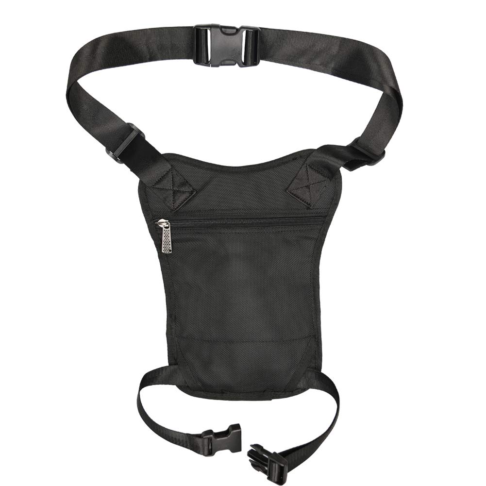 Larswon Waterproof Thigh Pack - Tactical Leg Pouch Bag for Motorcycle Riding, Hiking, Travel & Outdoor Activities | Waist Bag with Secure Storage