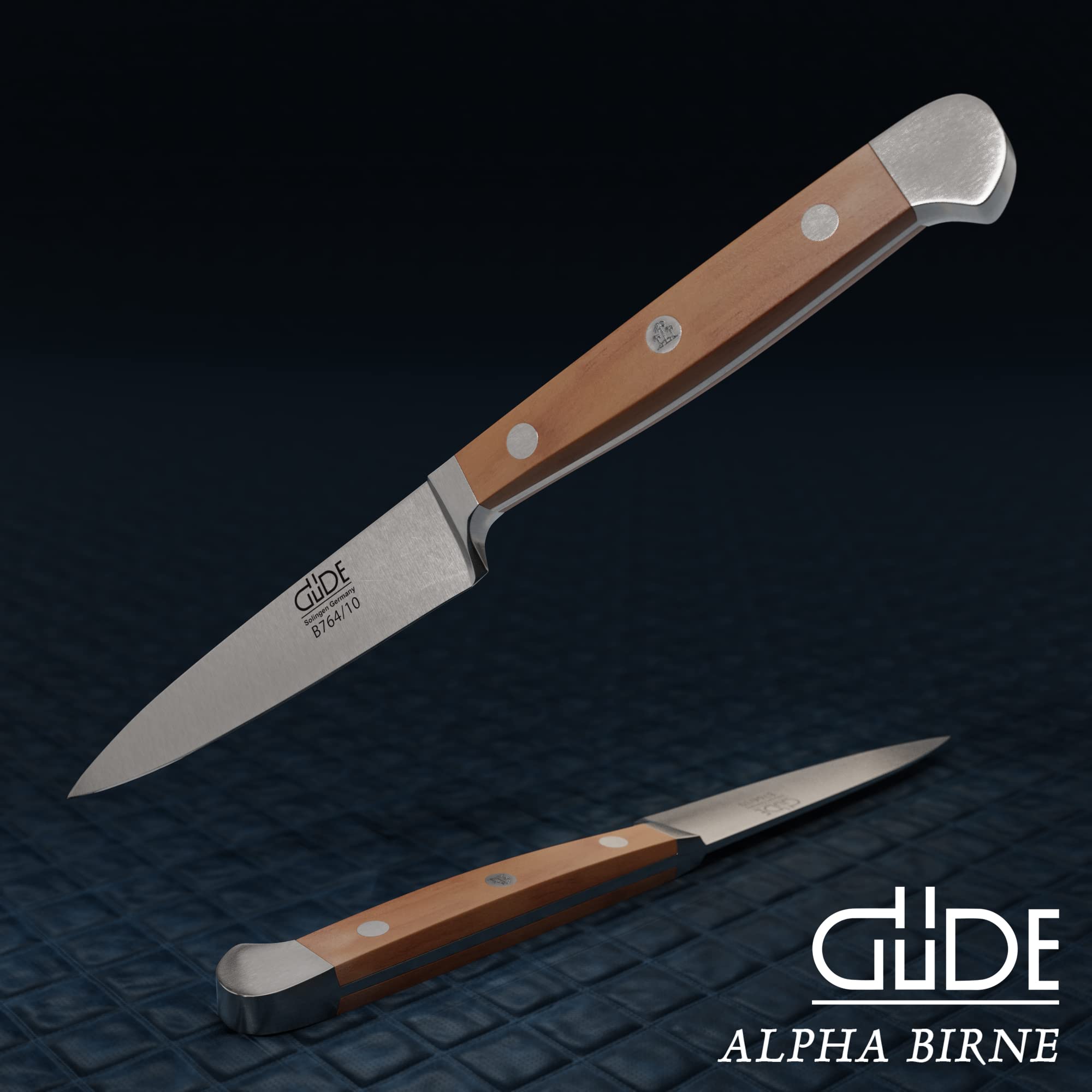 Güde Alpha Pear Series Hand Forged Paring Knife 4-inch - Premium Ice Hardened German Steel - Solingen Crafted Since 1910 - Razor Sharp Kitchen Knife for Peeling, Slicing Fruits & Vegetables - Perfect for Home Chefs & Professional Cooking