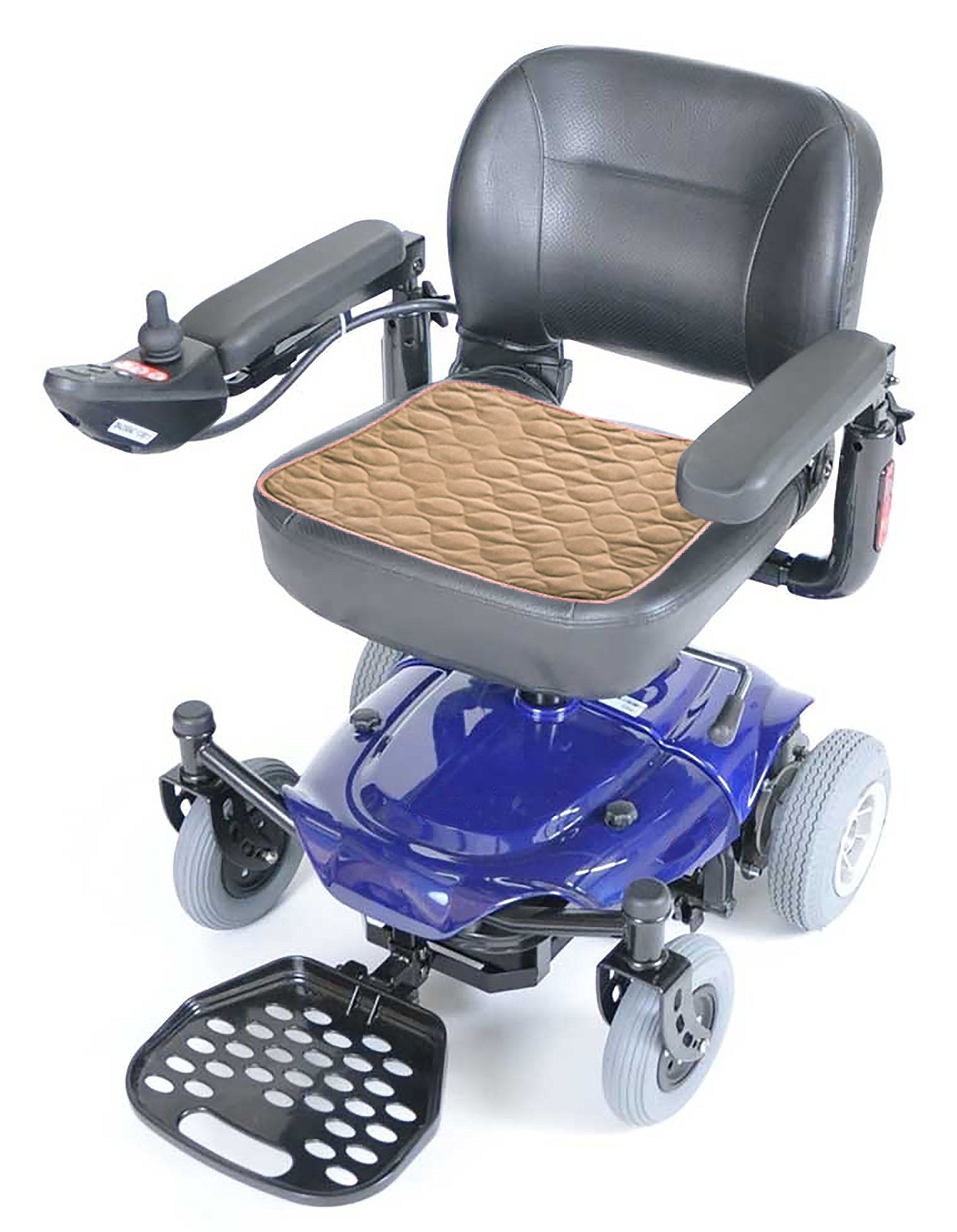 RMS Incontinence Chair Pad - Washable & Reusable Seat Protector & Bed Pad for Adults & Elderly (Tan) - Ideal for Home Care, Wheelchair & Hospital Use