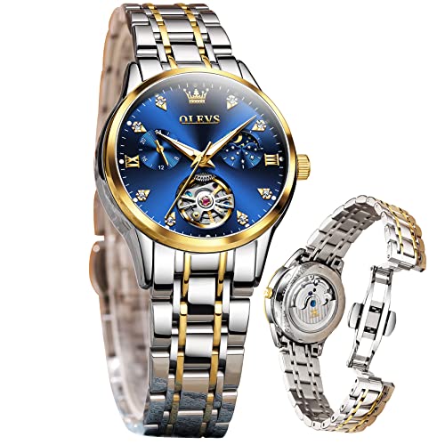 6608：Two tone band&Blue dial