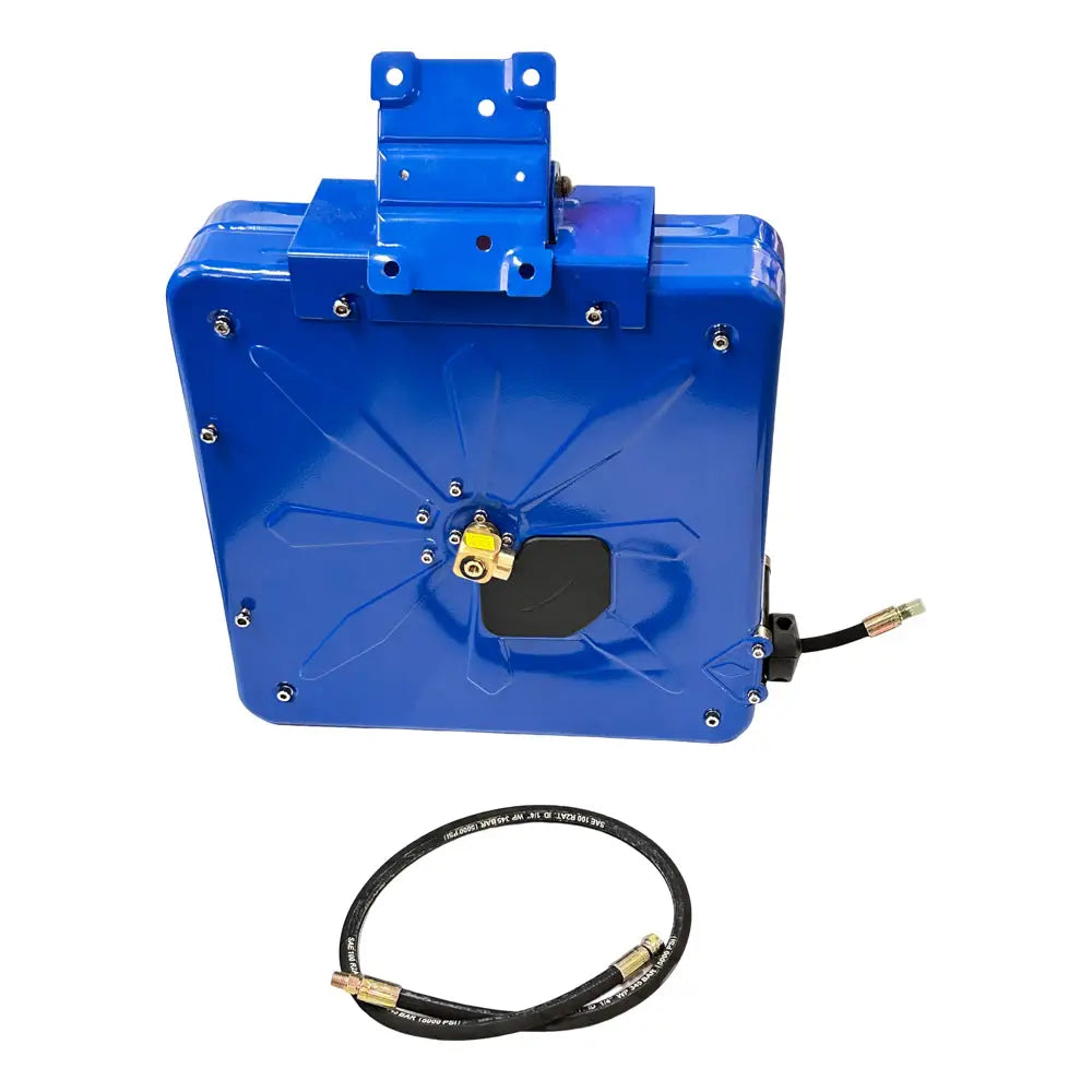 AA Oil/Grease Retractable Hose Reel - 1/4 Inch x 50 Feet Heavy Duty Air Hose Reel with Automatic Rewind - Ideal for Garage, Workshop, and Industrial Use (Model: 48 OGR125 50)