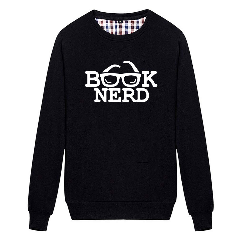 Funny Book Nerd Graphic Sweatshirt - Unisex Reading-Themed Pullover for Book Lovers & Librarians - Perfect for Book Clubs, Library Visits & Cozy Reading Nights