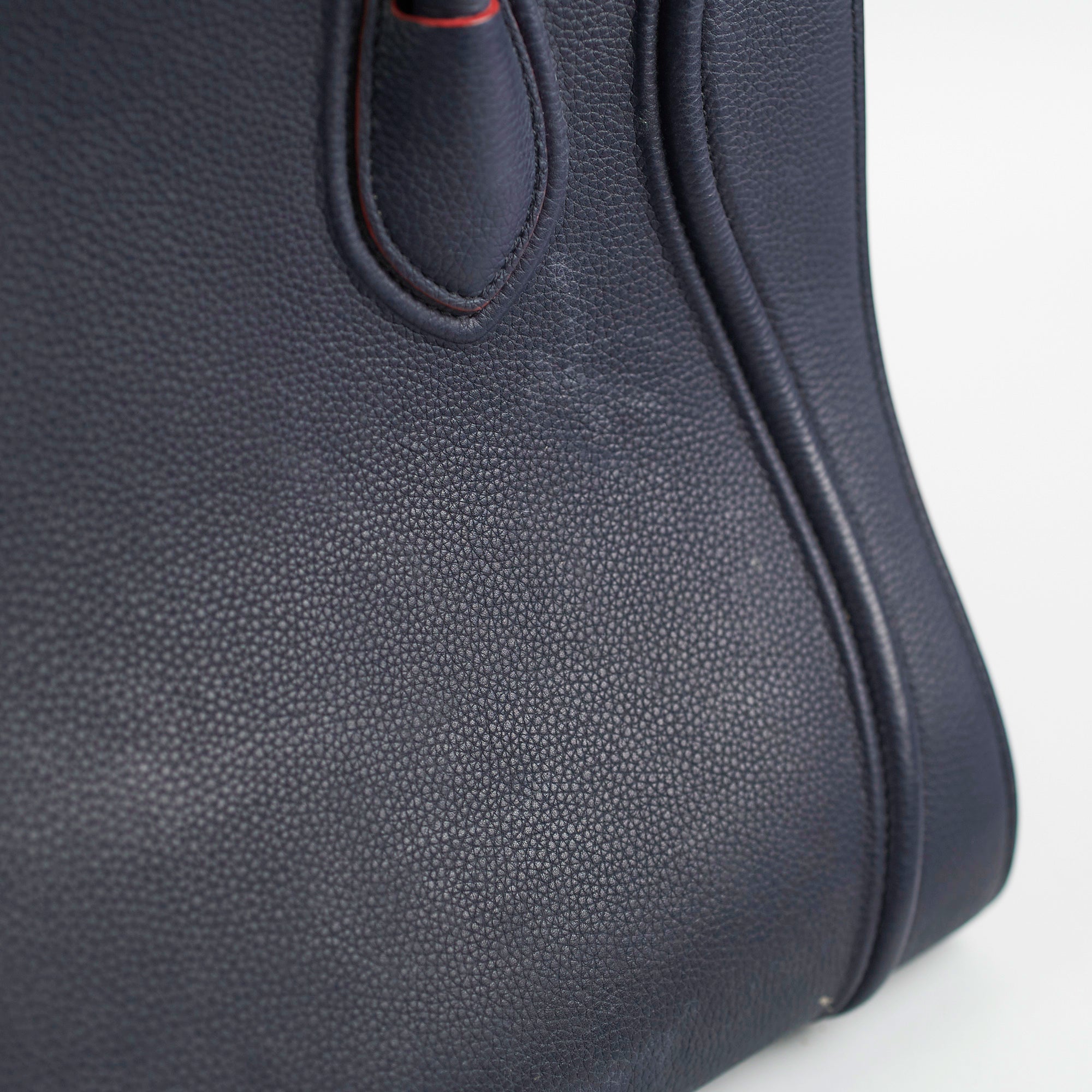 Celine Medium Trapeze Navy Blue Leather Tote Bag for Women | Luxury Designer Handbag for Work, Travel & Everyday Use