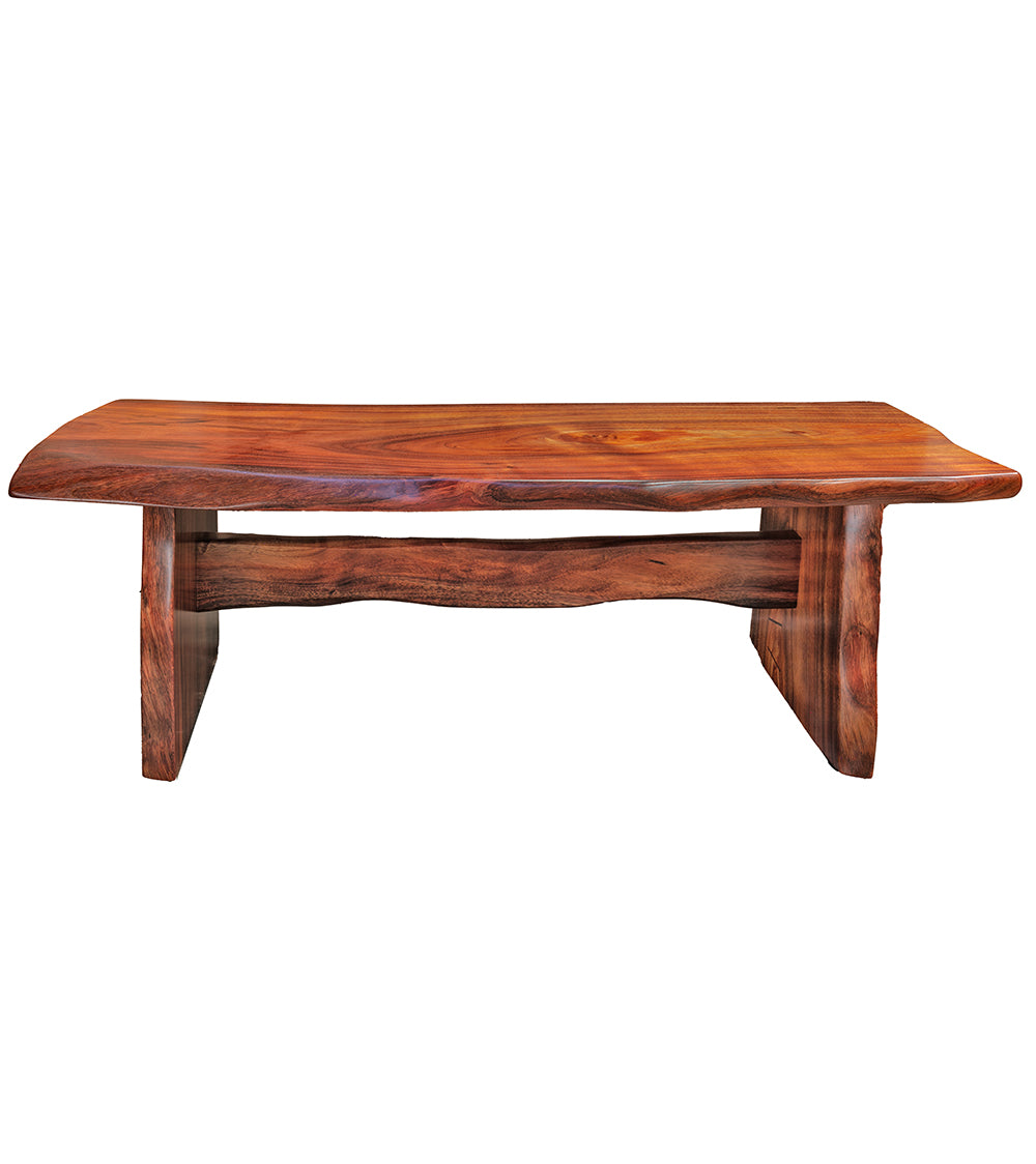 Moana Slab Bench - Modern Wooden Entryway Bench with Storage | Perfect for Hallway, Living Room & Bedroom Décor