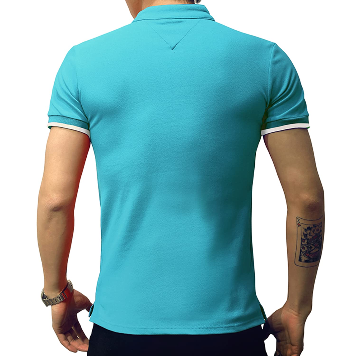 LOGEEYAR Men's Slim Fit Cotton Polo Shirts - Short & Long Sleeve Henley T-Shirts for Casual Wear | Office, Golf & Summer Outfits