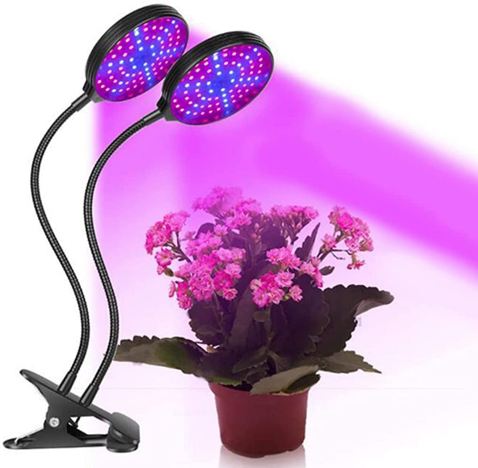 FDGSD LED Plant Growth Lamp - 15W/30W/45W Adjustable Desktop Clip Light with Timer & 5-Speed Dimming for Indoor Plants | Waterproof Design | Perfect for Hydroponics, Home Gardening & Office Plants