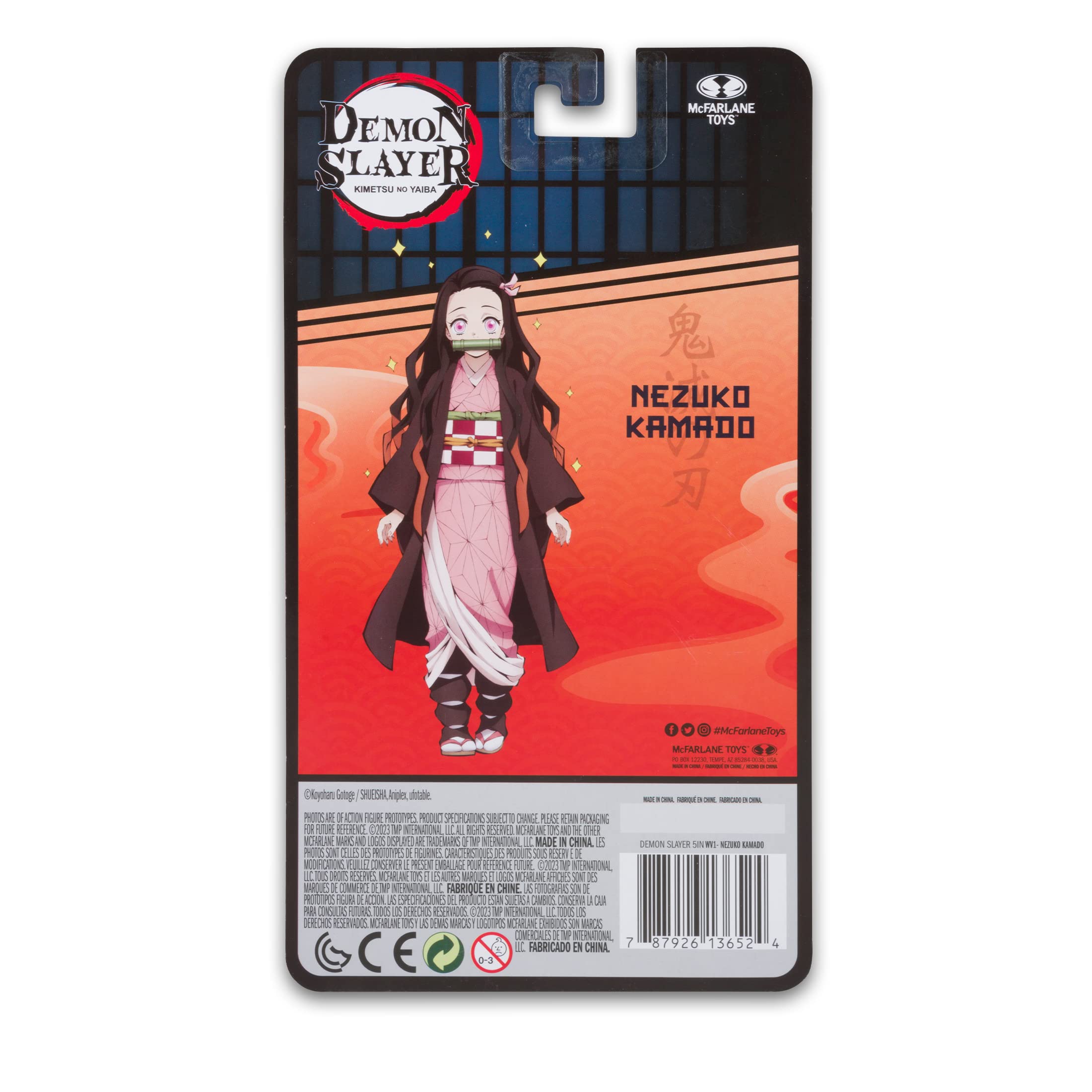 McFarlane Toys Demon Slayer 5-Inch Action Figure Wave 1 - Nezuko Kamado Collectible for Anime Fans | Perfect for Display, Cosplay & Gift Giving